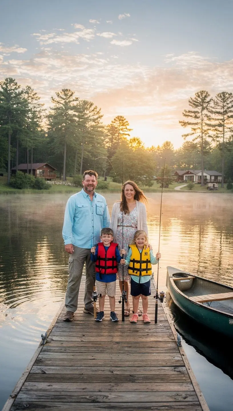 Красивая панорама озера с яхтами на воде и зелеными холмами на горизонте.